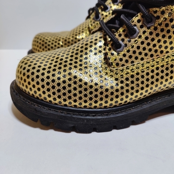 Caterpillar CAT Utility Metallic Gold Black Colorado Women's Work Boots Size 7 - Picture 7 of 9